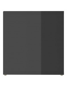 Mobili Porta TV 2 pz Grigio Lucido 72x35x36,5 cm in Truciolato