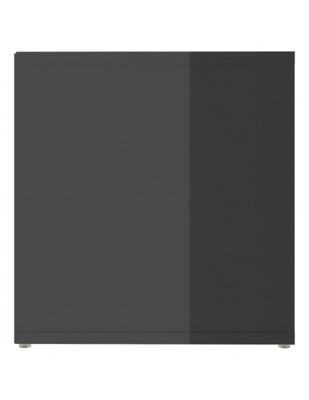 Mobili Porta TV 2 pz Grigio Lucido 72x35x36,5 cm in Truciolato