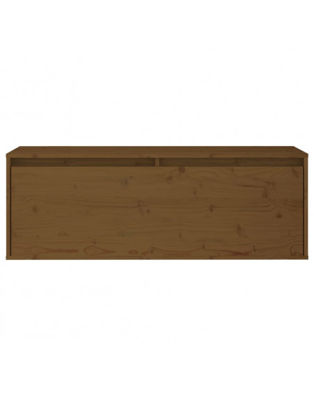Mobili Porta TV 2 pz Miele in Legno Massello di Pino
