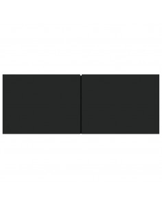 Mobili Porta TV 2 pz Neri 80x30x30 cm in Legno Multistrato