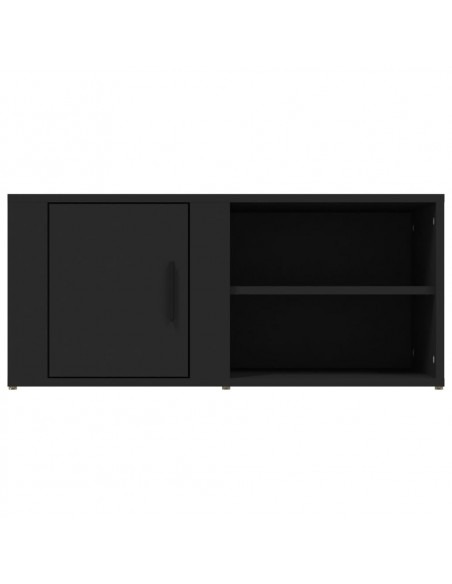 Mobili Porta TV 2 pz Nero 80x31,5x36 cm in Legno Multistrato