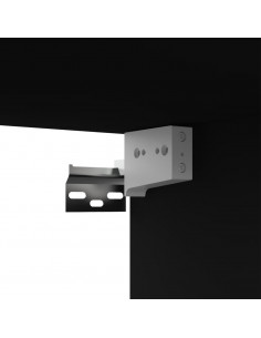 Mobili Porta TV 4 pz Neri 80x30x30 cm in Legno Multistrato