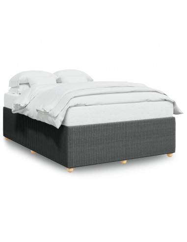 Giroletto senza Materasso Grigio Scuro 140x190 cm Tessuto