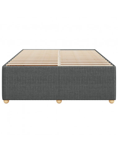 Giroletto senza Materasso Grigio Scuro 140x190 cm Tessuto