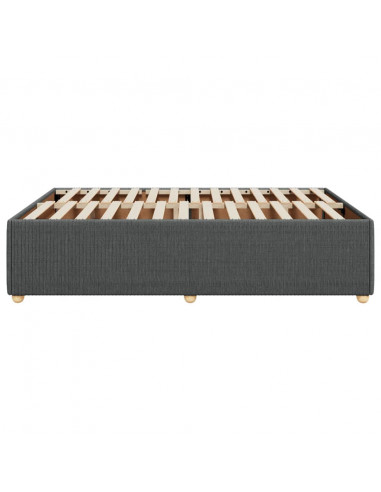 Giroletto senza Materasso Grigio Scuro 140x190 cm Tessuto