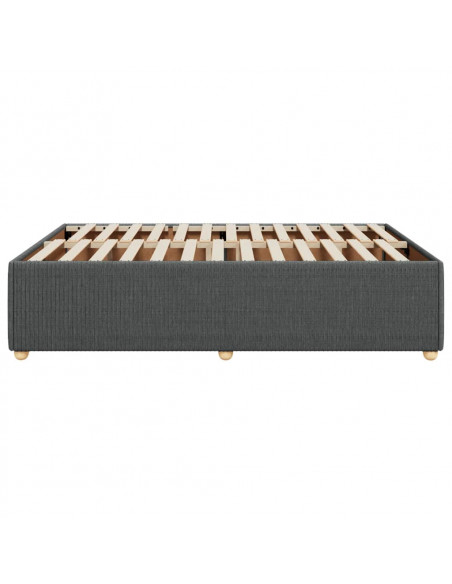 Giroletto senza Materasso Grigio Scuro 140x190 cm Tessuto