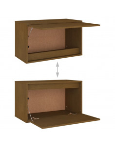 Mobili Porta TV 5 pz Miele in Legno Massello di Pino