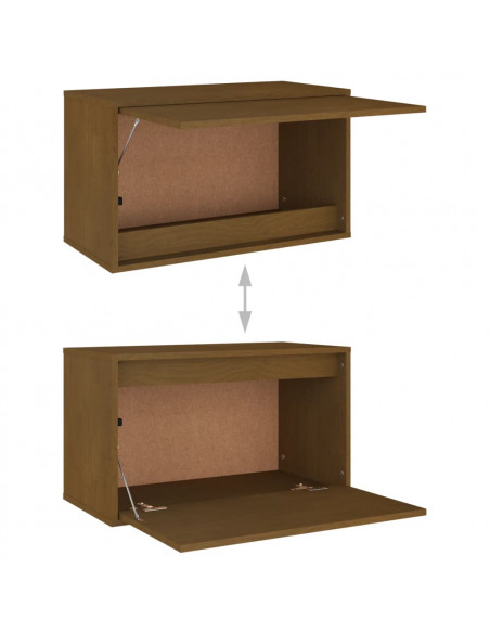 Mobili Porta TV 5 pz Miele in Legno Massello di Pino