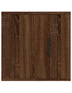 Mobili Porta TV a Parete 2 pz Rovere Marrone 40x34,5x40 cm