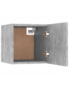 Mobili Porta TV a Parete 2pz Grigio Cemento 30,5x30x30 cm