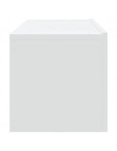 Mobili Porta TV a Parete 4 pz Bianchi 100x30x30 cm