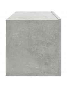 Mobili Porta TV a Parete 4 pz Grigio Cemento 100x30x30 cm