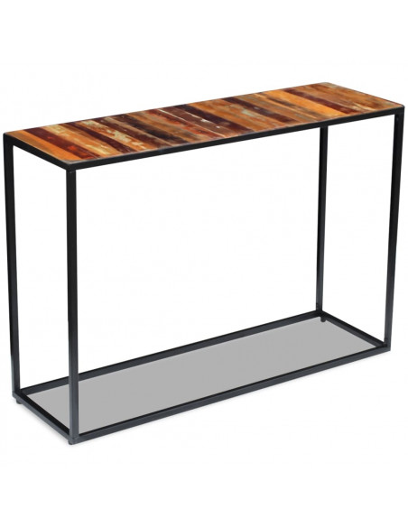 Consolle in Legno Massello Recuperato 110x35x76 cm
