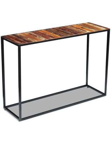 Consolle in Legno Massello Recuperato 110x35x76 cm