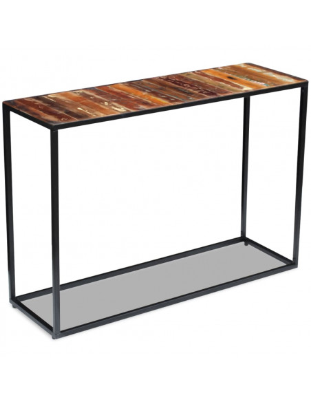 Consolle in Legno Massello Recuperato 110x35x76 cm