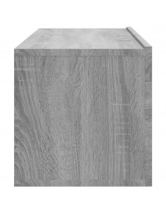 Mobili Porta TV a Parete 4 pz Grigio Sonoma 100x30x30 cm