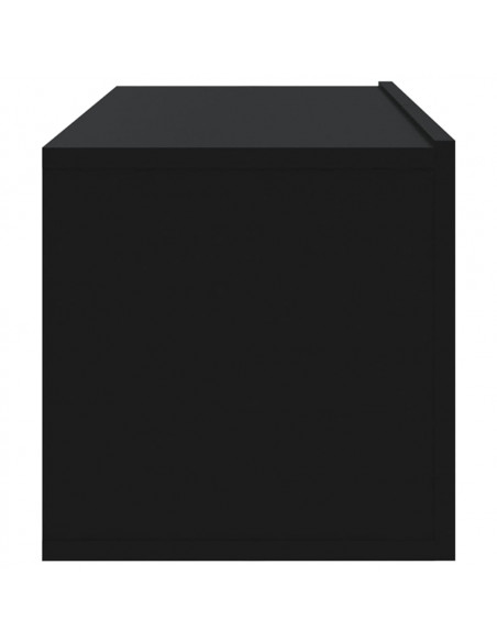 Mobili Porta TV a Parete 4 pz Nero 100x30x30 cm