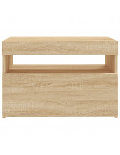 Mobili Porta TV con LED 2 pz Rovere Sonoma 60x35x40 cm