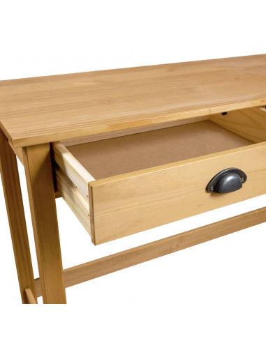 Consolle Hill con 2 Cassetti 110x45x74 cm in Massello di Pino