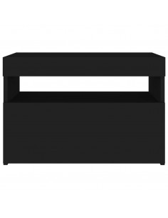 Mobili Porta TV con Luci LED 2 pz Neri 60x35x40 cm