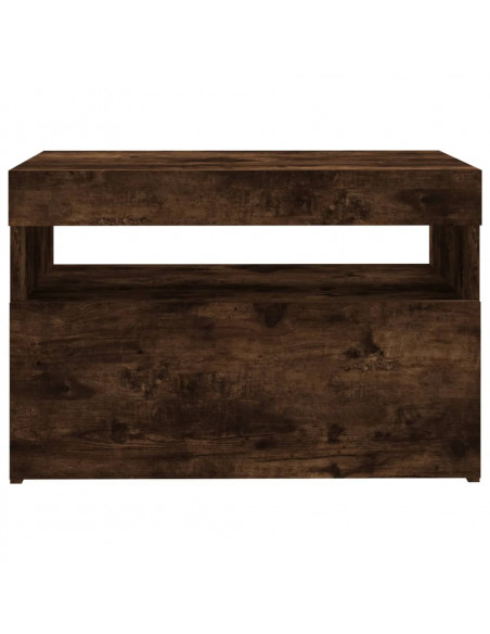 Mobili Porta TV con Luci LED 2 pz Rovere Fumo 60x35x40 cm