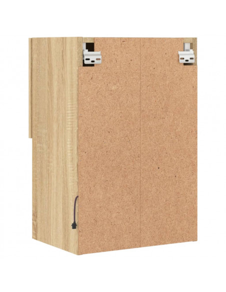 Mobili Porta TV con Luci LED 2 pz Rovere Sonoma 40,5x30x60 cm