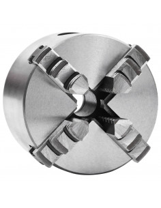 Mandrino per Tornio a 4 Griffe Autocentrante 80 mm in Acciaio 2