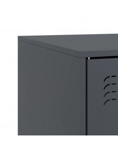 Mobili TV 2 pz Antracite 67x39x44 cm in Acciaio