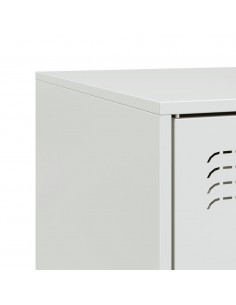 Mobili TV 2 pz Bianchi 67x39x44 cm in Acciaio