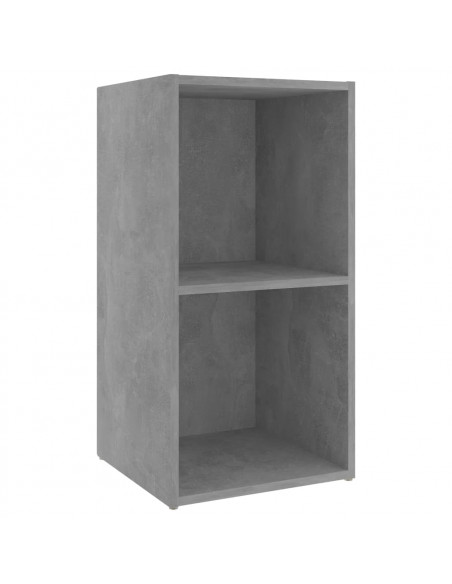 Mobili TV 2 pz Grigio Cemento 72x35x36,5 cm in Truciolato