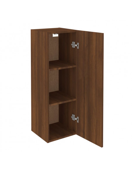 Mobili TV 2 pz Rovere Marrone 30,5x30x90 cm Legno Multistrato