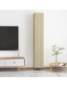 Mobili TV 2pz Rovere Sonoma 30,5x30x90 cm in Legno Multistrato