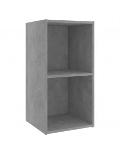 Mobili TV 4 pz Grigio Cemento 72x35x36,5 cm in Truciolato