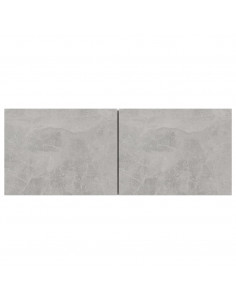 Mobili TV 4 pz Grigio Cemento 80x30x30 cm in Legno Multistrato