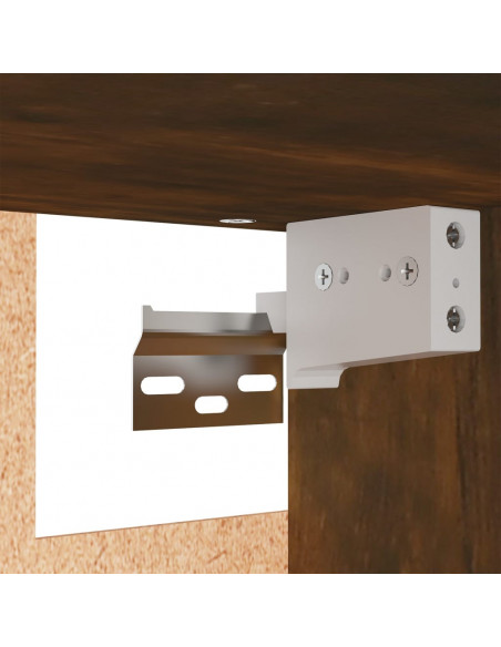 Mobili TV 7 pz Rovere Fumo 30,5x30x60 cm in Legno Multistrato
