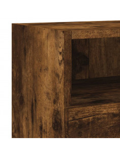 Mobili TV a Muro 2 pz Rovere Fumo 60x30x30 cm Legno Multistrato