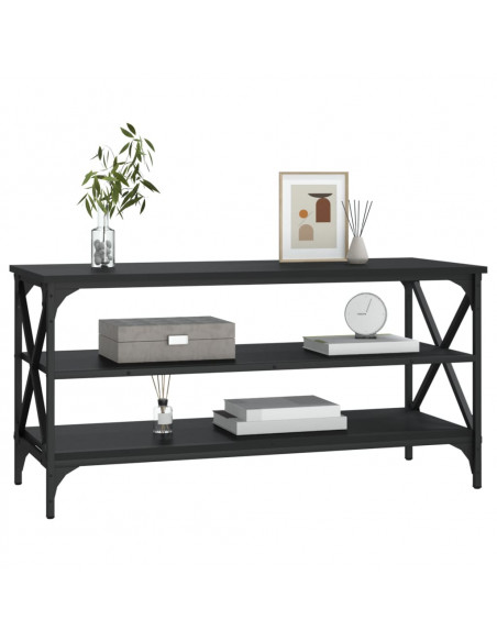 Mobile Porta TV Nero 100x40x50 cm in Legno Multistrato
