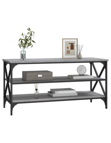 Mobile Porta TV Grigio Sonoma 100x40x50 cm in Legno Multistrato