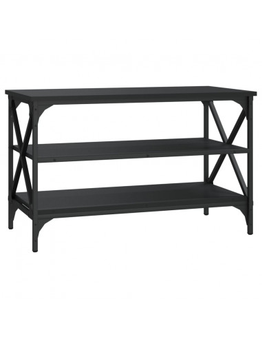 Mobile Porta TV Nero 80x40x50 cm in Legno Multistrato