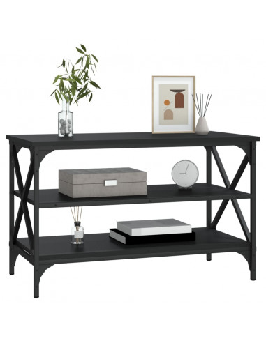 Mobile Porta TV Nero 80x40x50 cm in Legno Multistrato