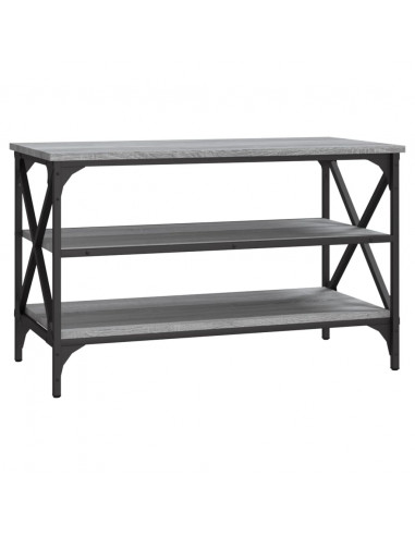 Mobile Porta TV Grigio Sonoma 80x40x50 cm in Legno Multistrato