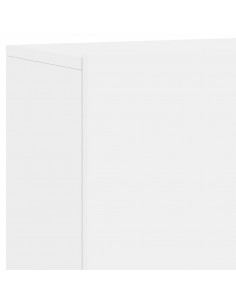 Mobili TV a Muro 5pz Bianchi in Legno Multistrato