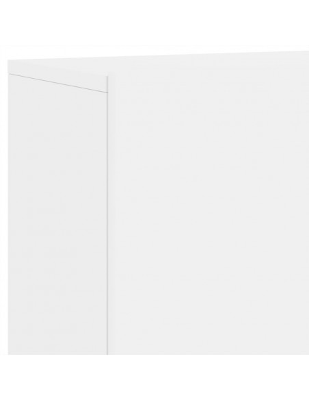 Mobili TV a Muro 5pz Bianchi in Legno Multistrato