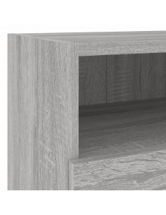 Mobili TV a Muro 5pz Grigio Sonoma in Legno Multistrato