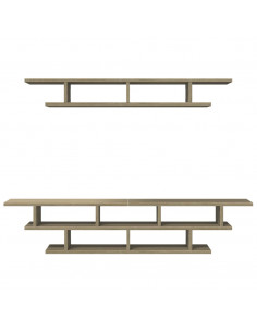 Mobili TV a Muro Rovere Sonoma in Legno Multistrato