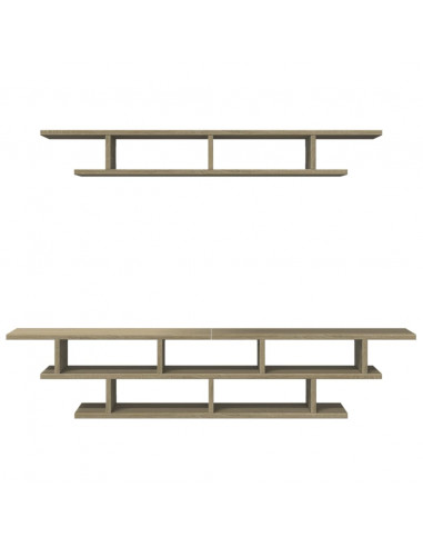 Mobili TV a Muro Rovere Sonoma in Legno Multistrato