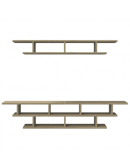 Mobili TV a Muro Rovere Sonoma in Legno Multistrato