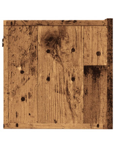 Mobili TV a Parete 2pz Legno Antico 100x30x30 cm