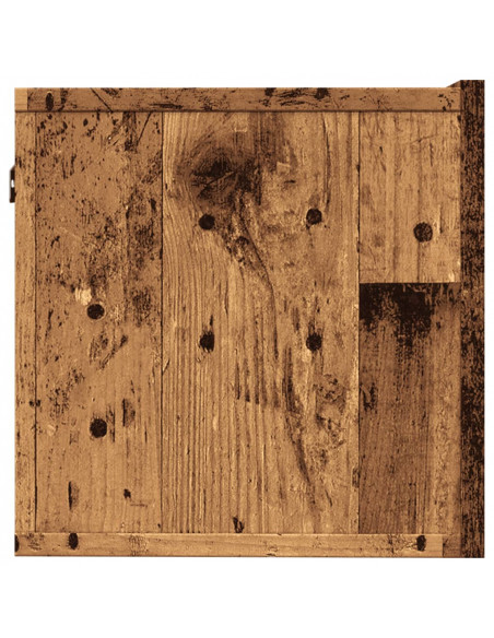 Mobili TV a Parete 2pz Legno Antico 100x30x30 cm