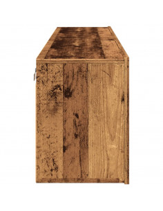 Mobili TV a Parete 2pz Legno Antico 80x30x41 cm